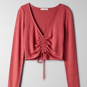 Wilfred Free from Aritzia lynx long-sleeve knit